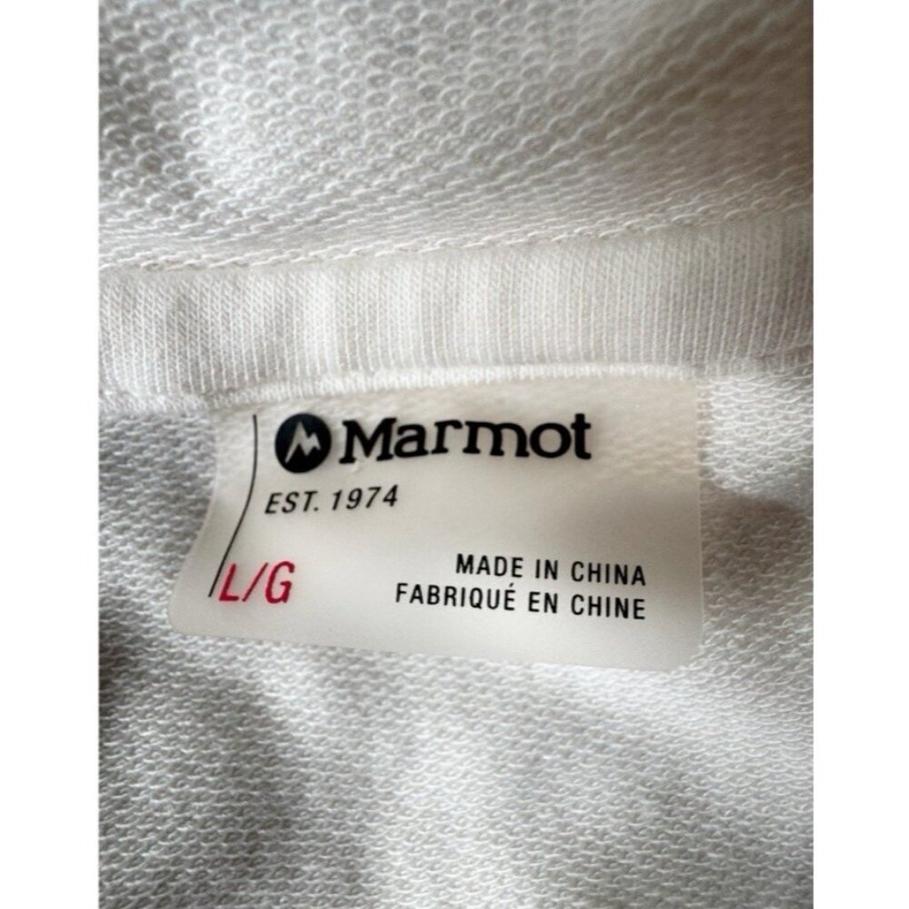 Marmot Women's Sz L Tallac Cream Hoodie Hooded Pullover Shirt - Picture 4 of 9